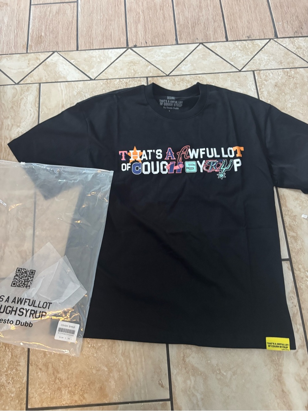 Black Graphic Tee - That's A Awful Lot of Cough Syrup